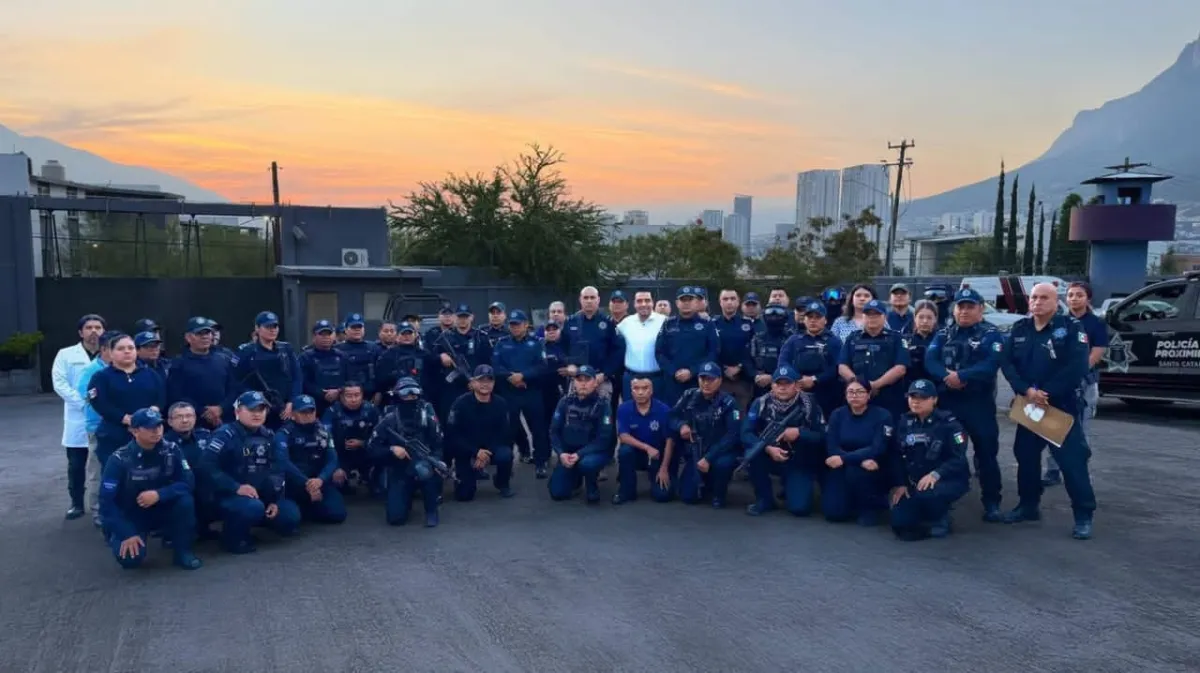 Reconoce Jesús Nava a policías de Santa Catarina por desarmar y detener a hombre armado