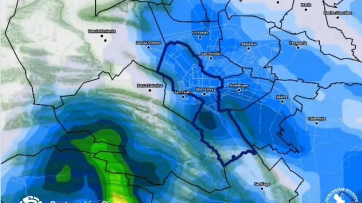 Alertan por lluvias, granizo y vientos de hasta 60 km/h en Monterrey