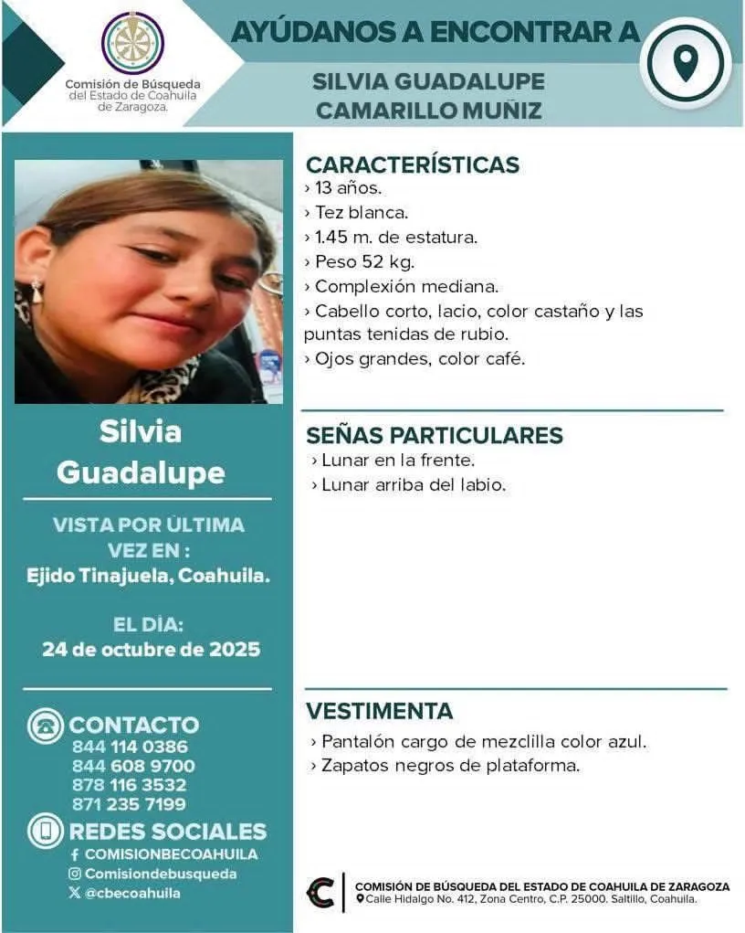 Hallan sin vida a adolescente reportada como no localizada en Saltillo; Fiscalía abre investigación