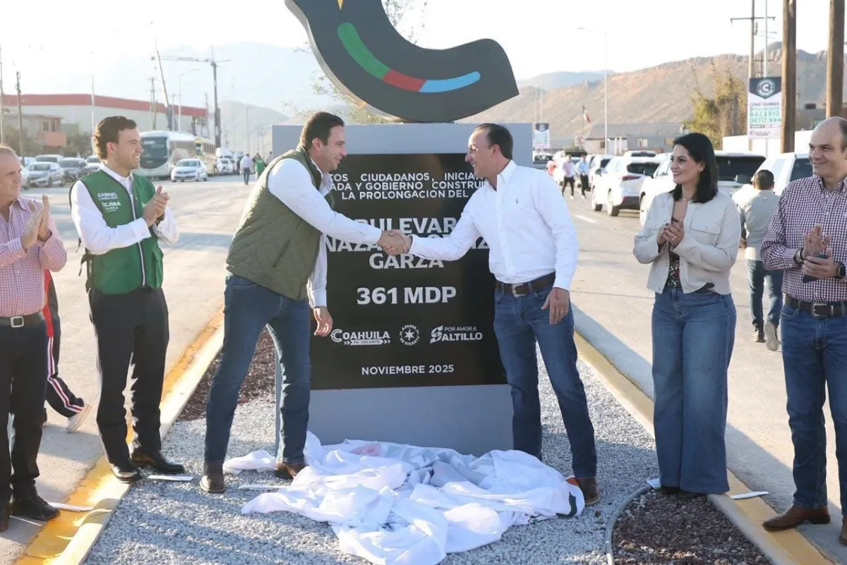 Entregan la prolongación del Bulevar Nazario Ortiz Garza: una obra clave para la movilidad del poniente de Saltillo