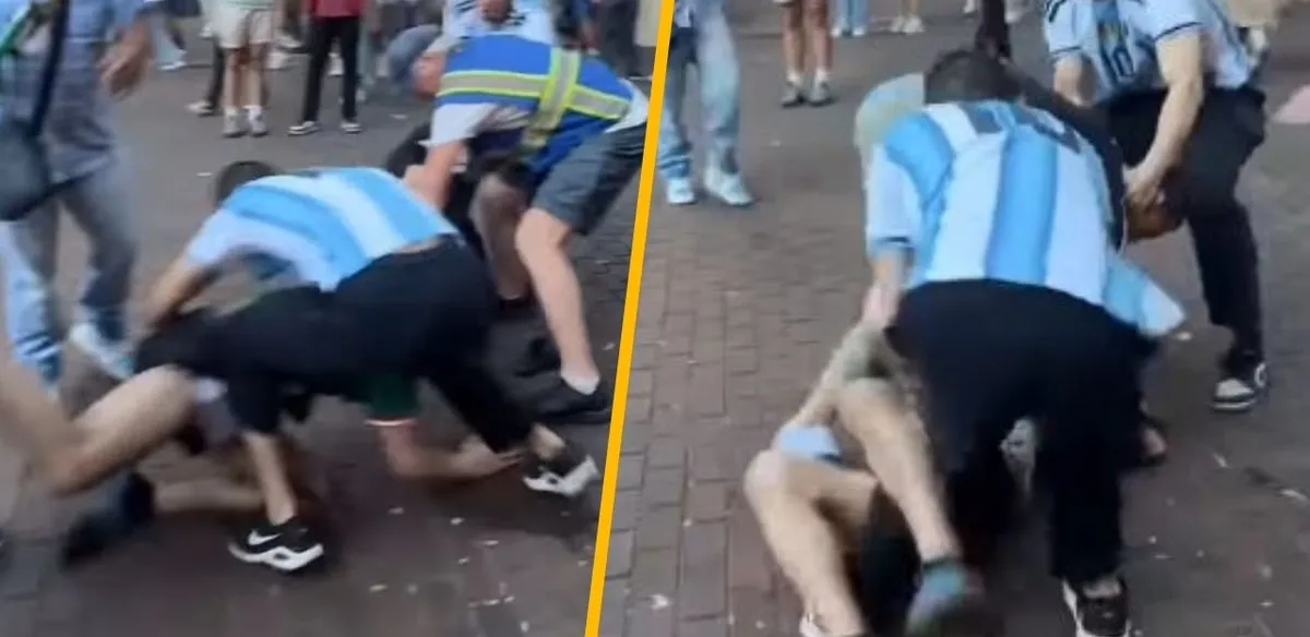 Aficionados argentinos agreden a mexicano durante evento del Mundial 2026 en Seattle | VIDEO