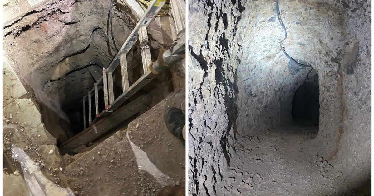 Hallan túnel clandestino entre Sonora y EU; detienen a una persona