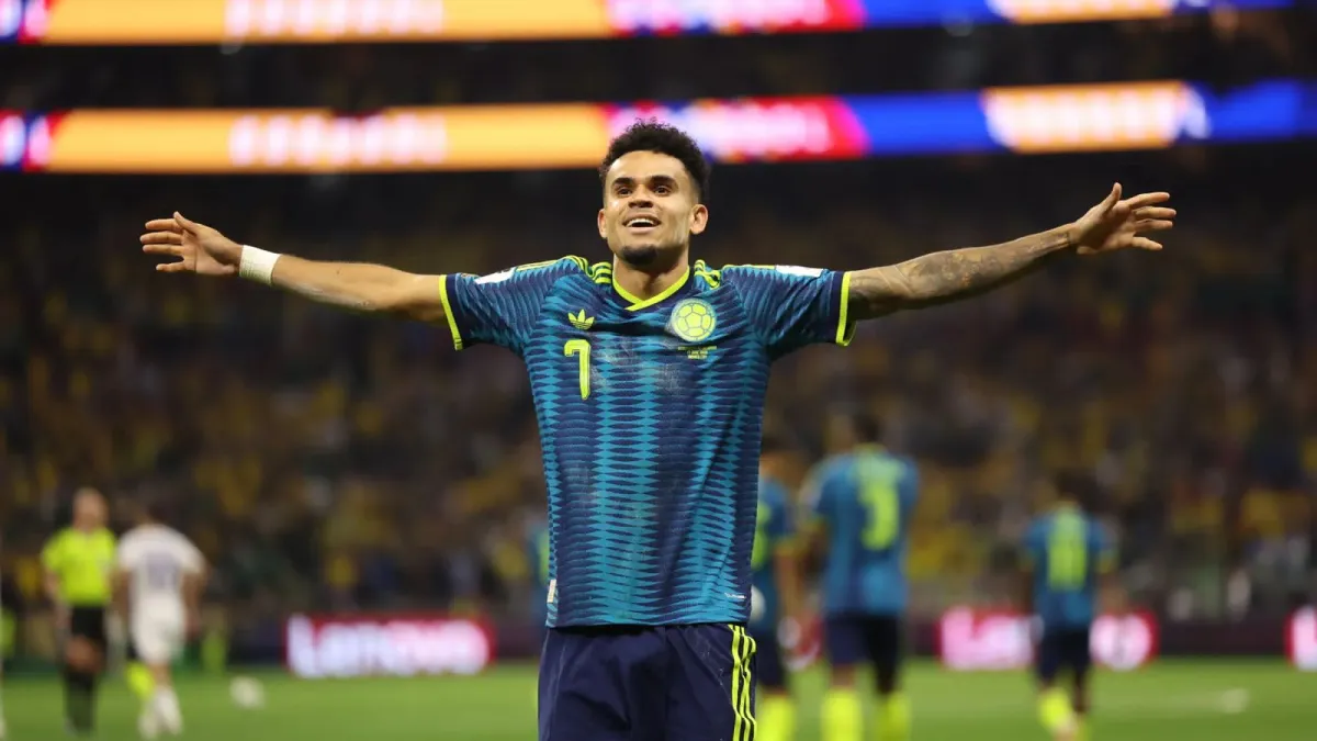 Luis Díaz lidera triunfo de Colombia 3-1 sobre Uzbekistán ante un Azteca lleno de amarillo