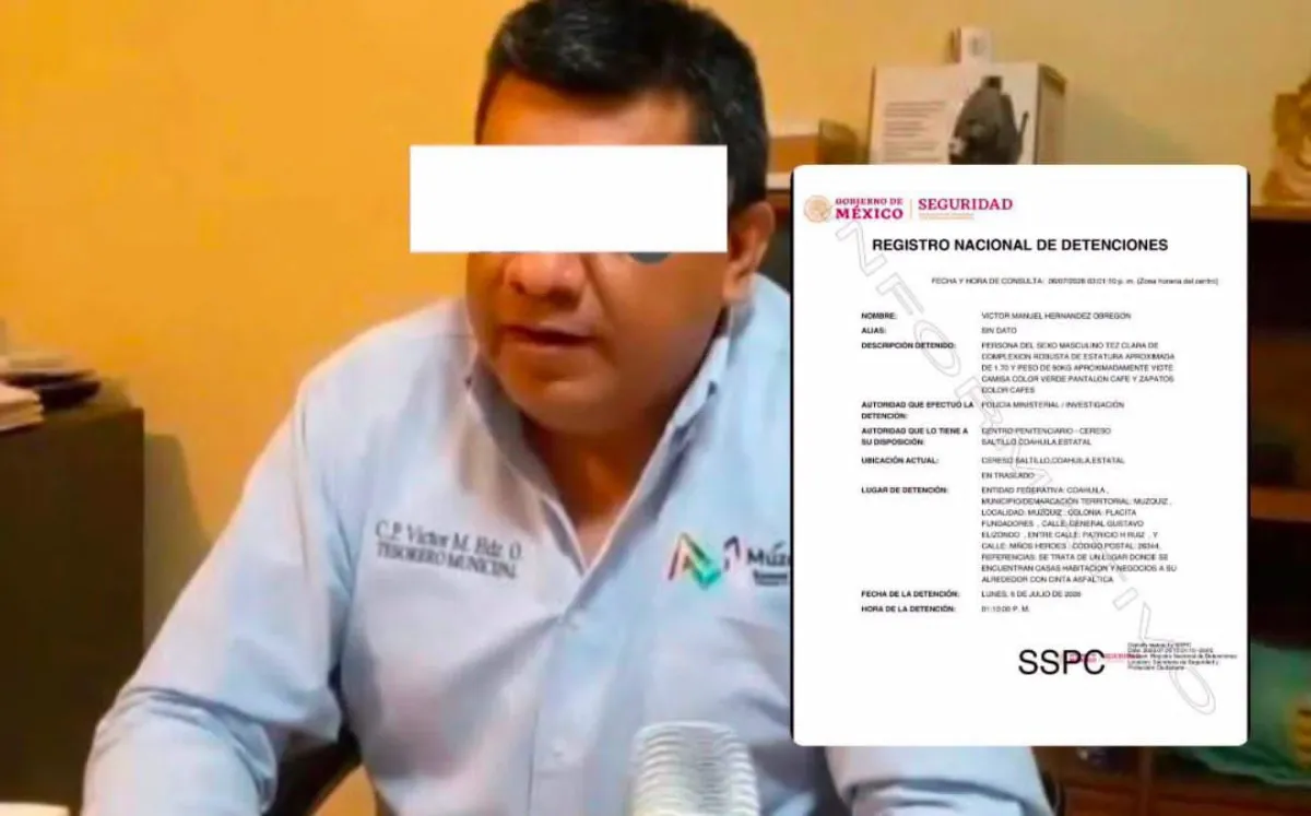 Detienen a extesorero de Múzquiz por investigación de presunta corrupción