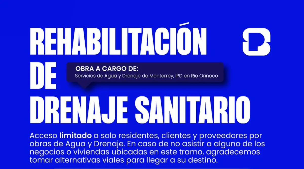 Anuncian rehabilitación de drenaje sanitario en Río Orinoco para prevenir afectaciones