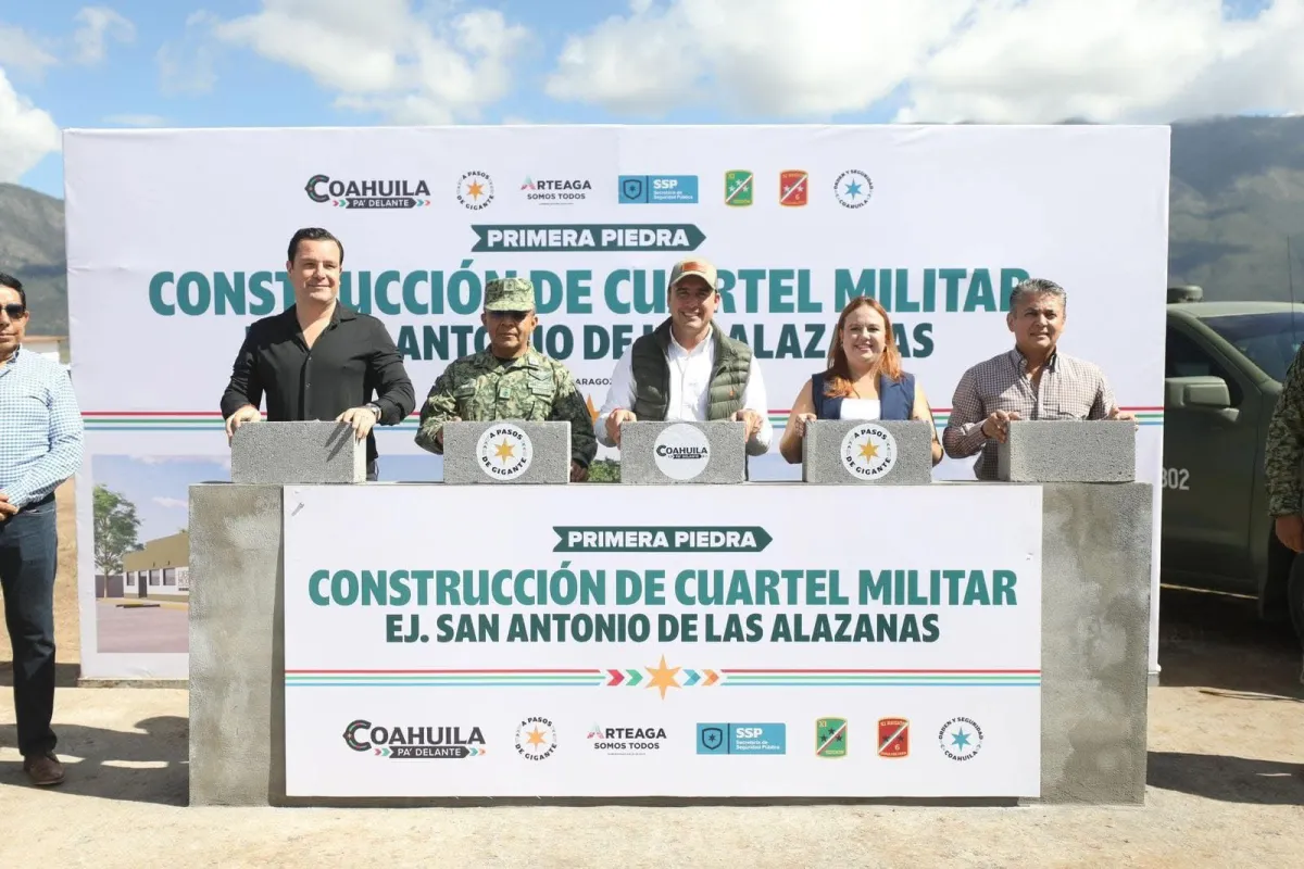Coahuila refuerza su blindaje con la construcción de un nuevo cuartel militar en Arteaga