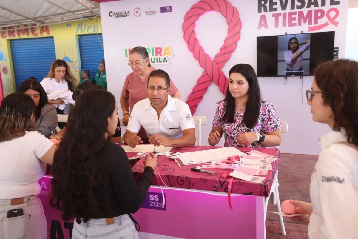 Impulsan en Múzquiz brigada “Estar Bien” para la prevención del cáncer de mama