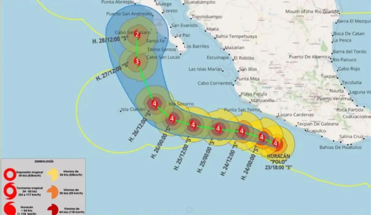 Polo vuelve a categoría 5 y apunta hacia Baja California Sur
