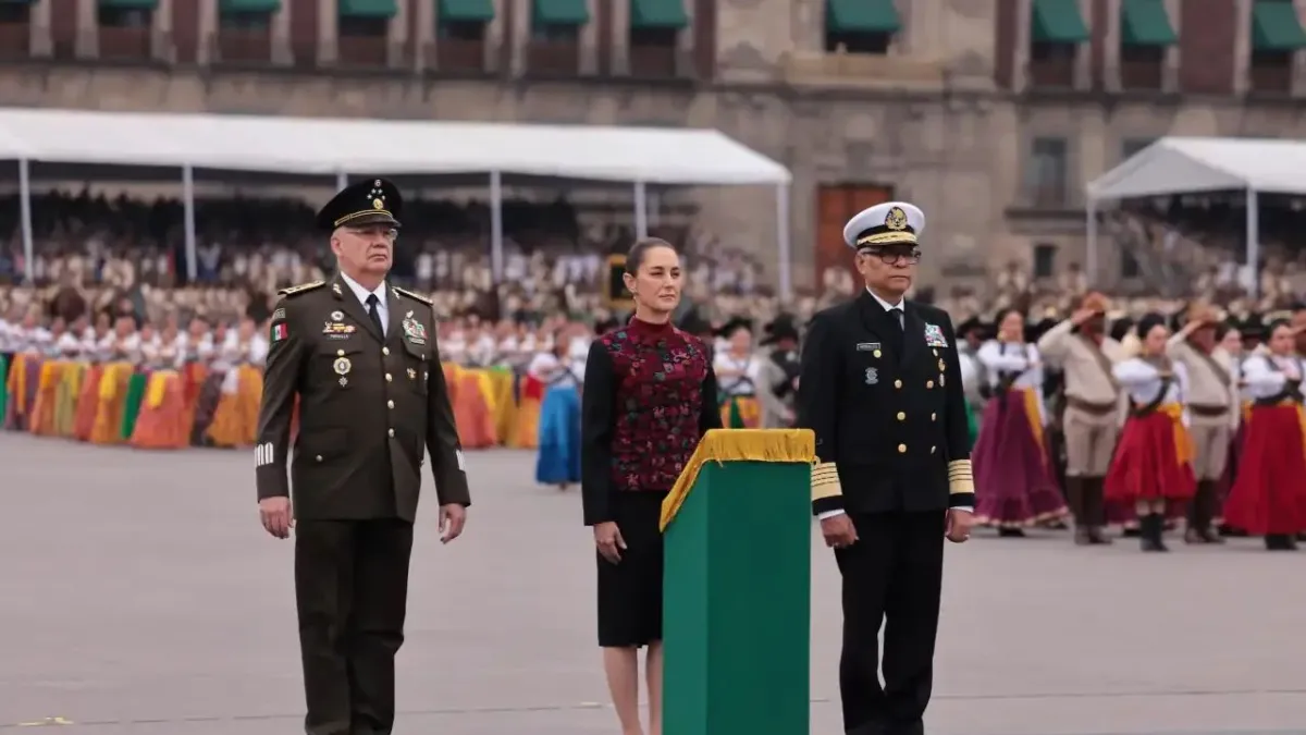 Claudia Sheinbaum lidera su primer Desfile Militar del 16 de Septiembre