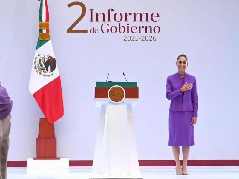 Sheinbaum presume avances en economía, seguridad y bienestar durante su Segundo Informe