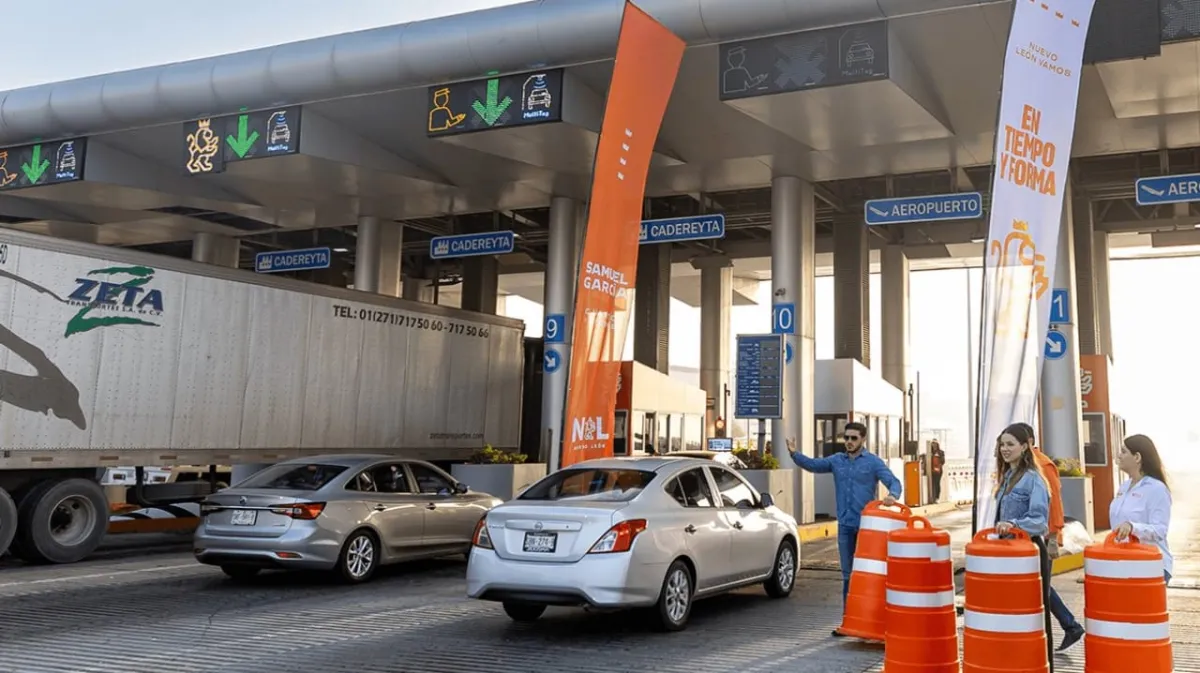 Quitan peaje al aeropuerto, pero suben tarifas en otras casetas de la Monterrey–Cadereyta