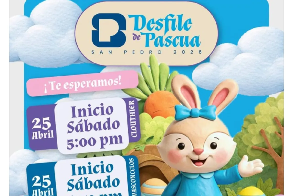 San Pedro se llena de color con el Desfile de Pascua este 25 de abril