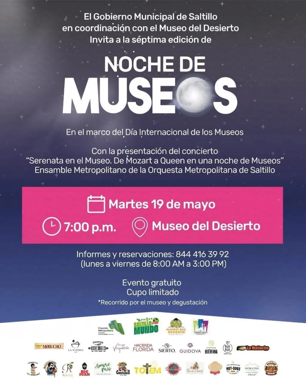 Invitan a séptima edición de “Noche de Museos” con entrada gratuita en Saltillo
