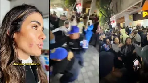 Agreden a Alessandra Rojo de la Vega durante operativo en Zona Rosa; hay 6 policías lesionados y un detenido