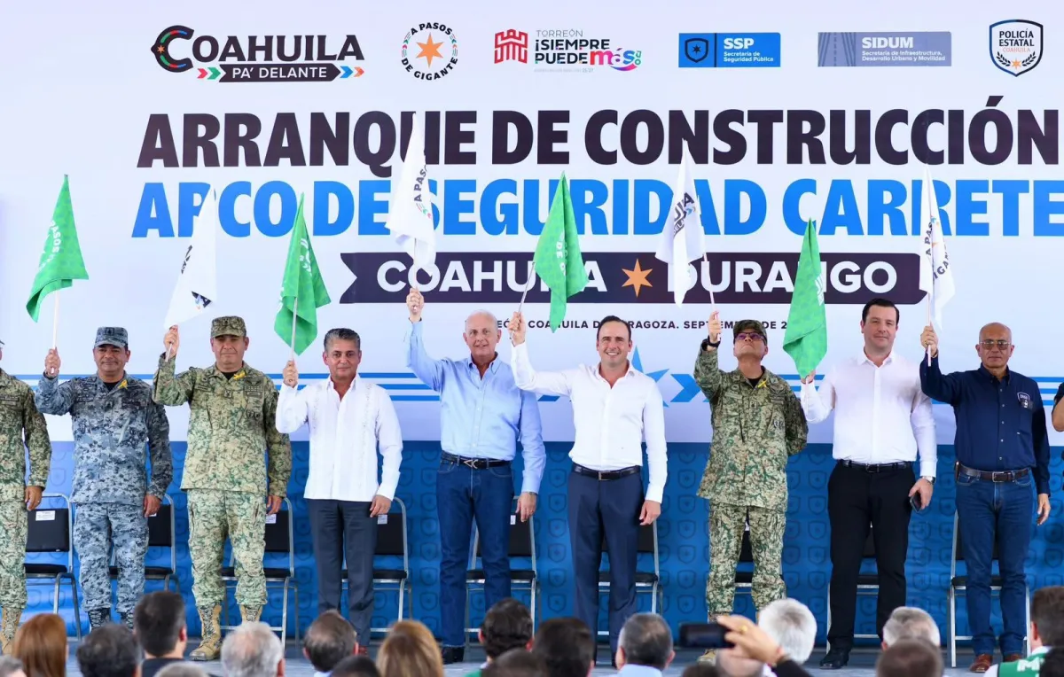Gobierno de Coahuila y Municipio de Torreón arrancan construcción de arco-filtro de seguridad en el Periférico