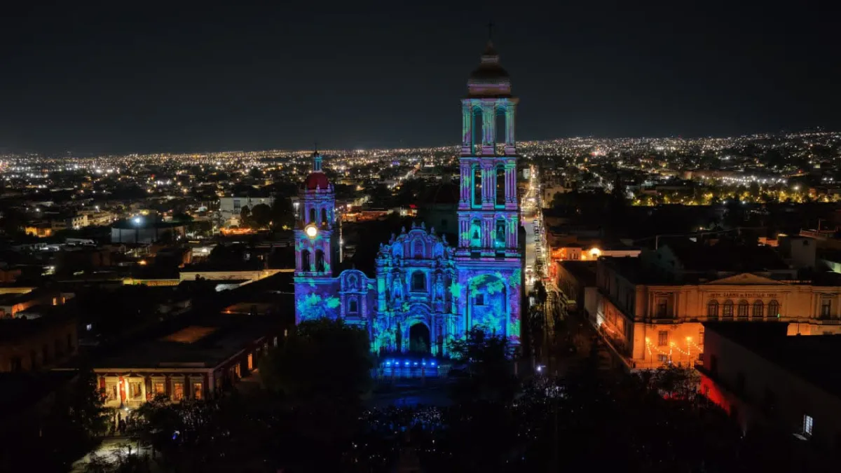 Videomapping ‘Saltillo 449’ ilumina la Catedral y revive la historia de la ciudad