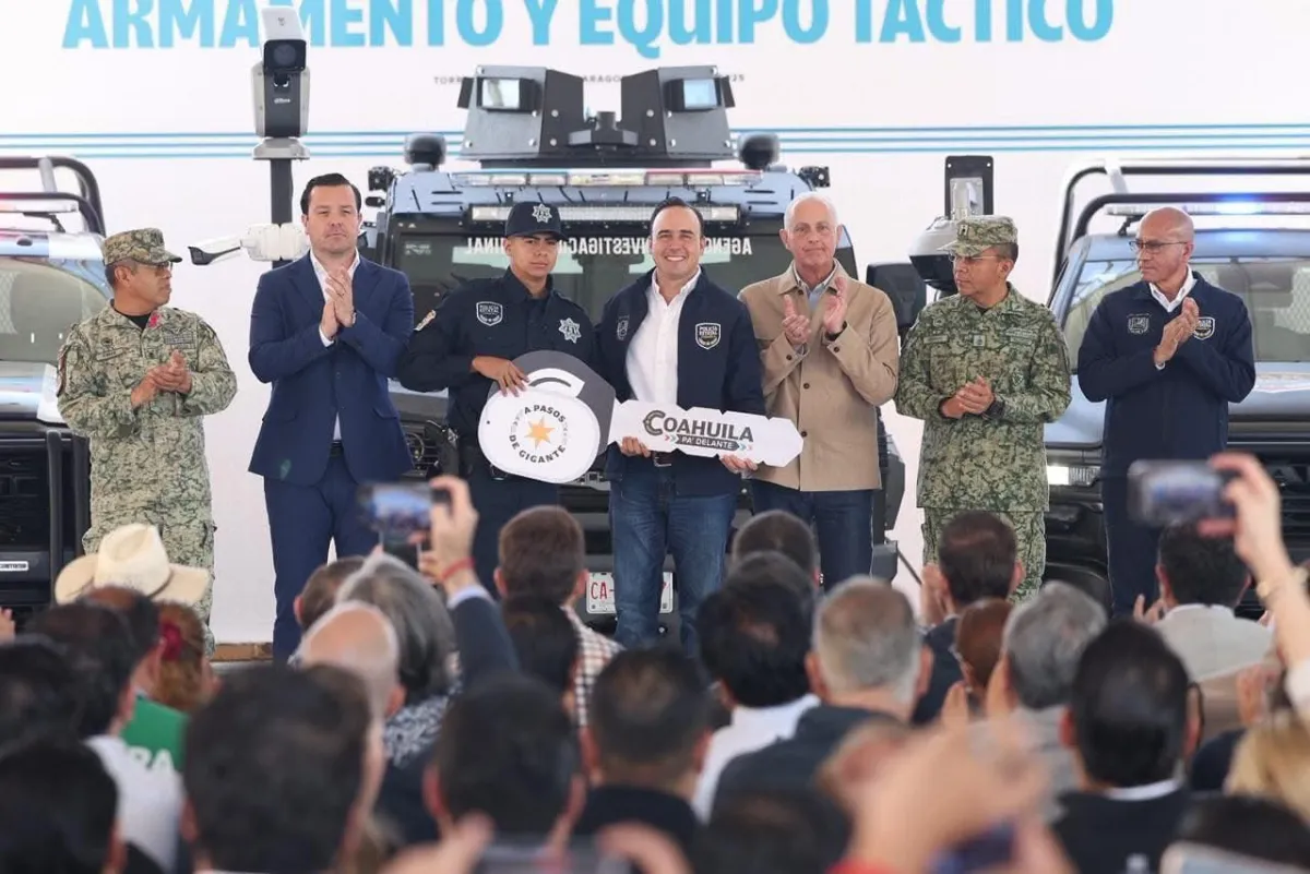 Manolo Jiménez refuerza la seguridad en Coahuila con inversión histórica de 433 millones de pesos