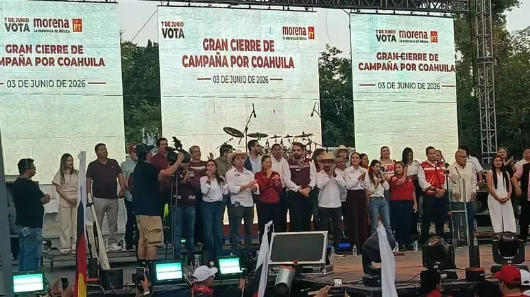 Morena y PT reúnen a miles en Torreón para su cierre regional de campaña