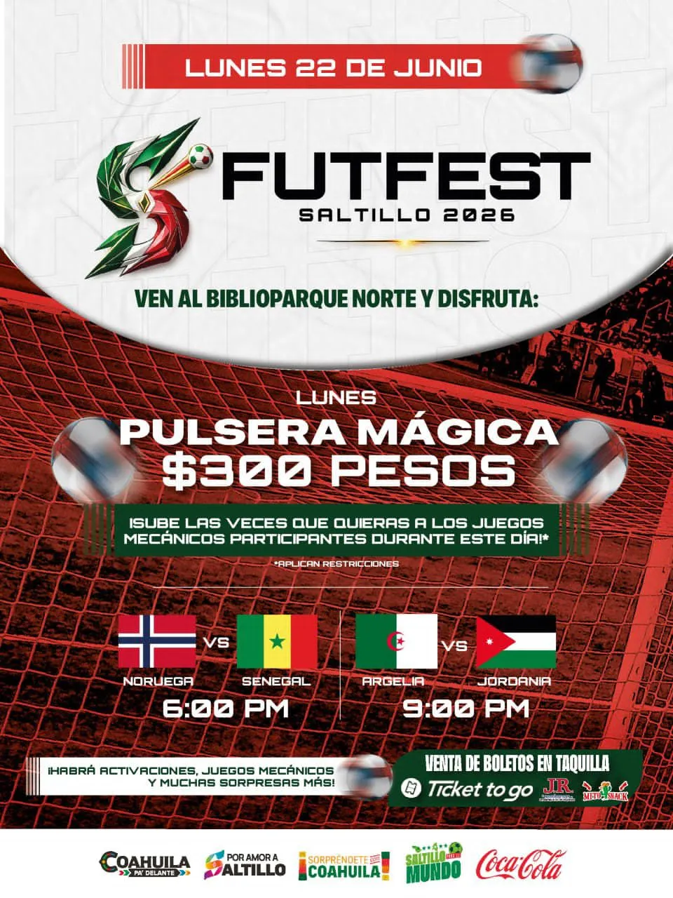 FUTFEST Saltillo 2026 prepara una jornada llena de fútbol y entretenimiento