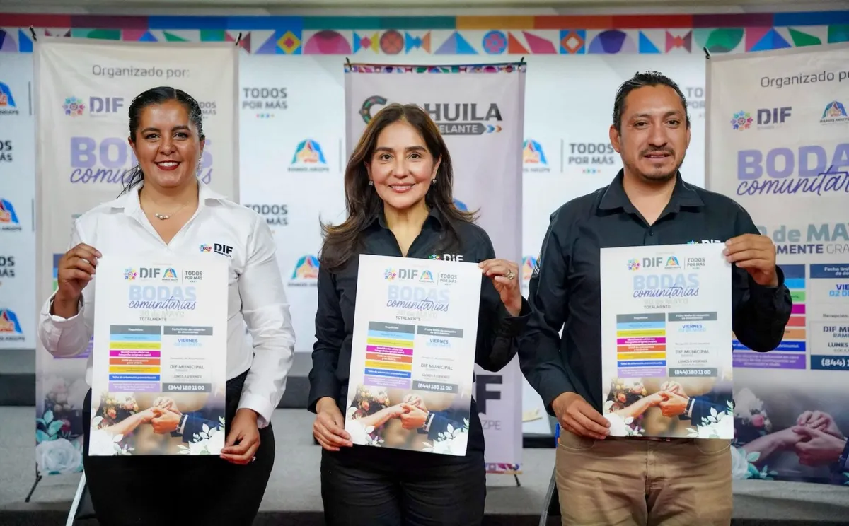 Hará DIF Bodas Comunitarias en Ramos Arizpe