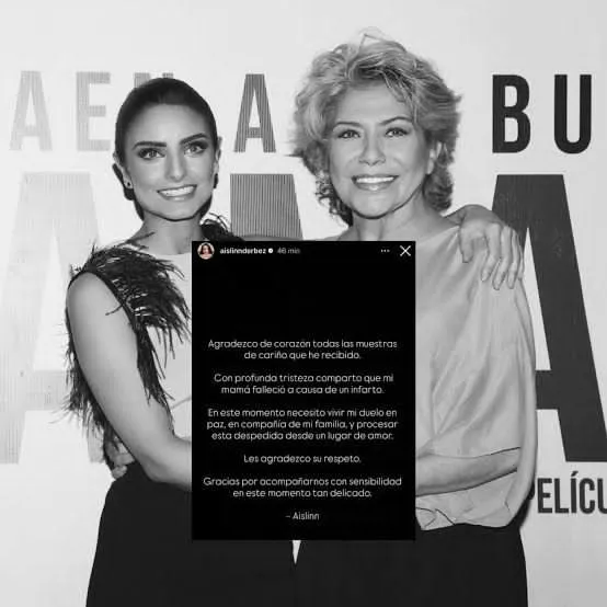 Aislinn Derbez rompe el silencio tras la muerte de su mamá y reflexiona sobre pedir ayuda en los momentos difíciles