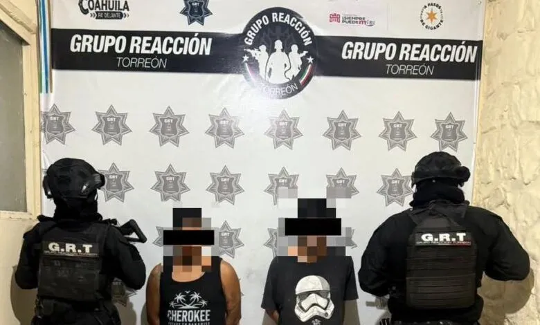 Aseguran a tres hombres con presunta droga cristal en operativos de Torreón