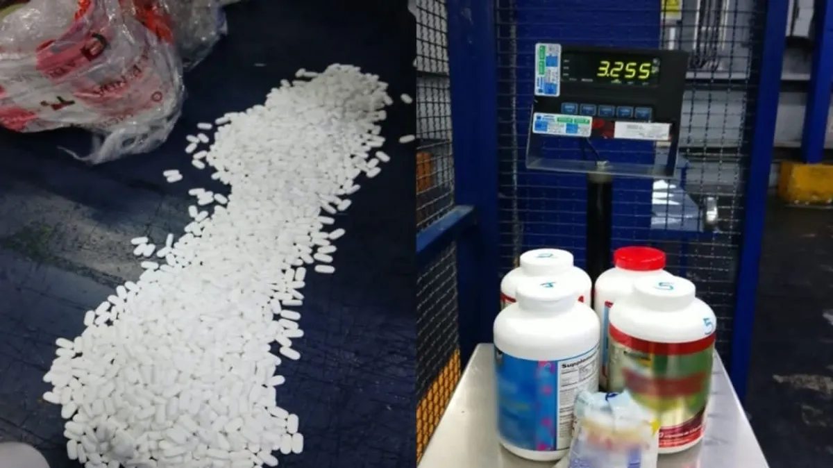 Incautan 6,858 pastillas de hidrocodona en el AICM; estiman afectación de $6.8 millones