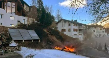 Tragedia en Suiza: avioneta se estrella y queda calcinada, tres personas pierden la vida