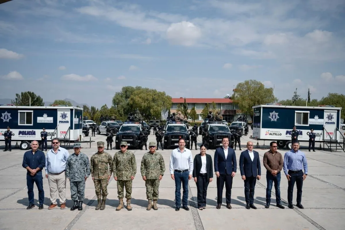 Refuerzan seguridad en Saltillo con nuevas patrullas y equipamiento por más de 47 mdp
