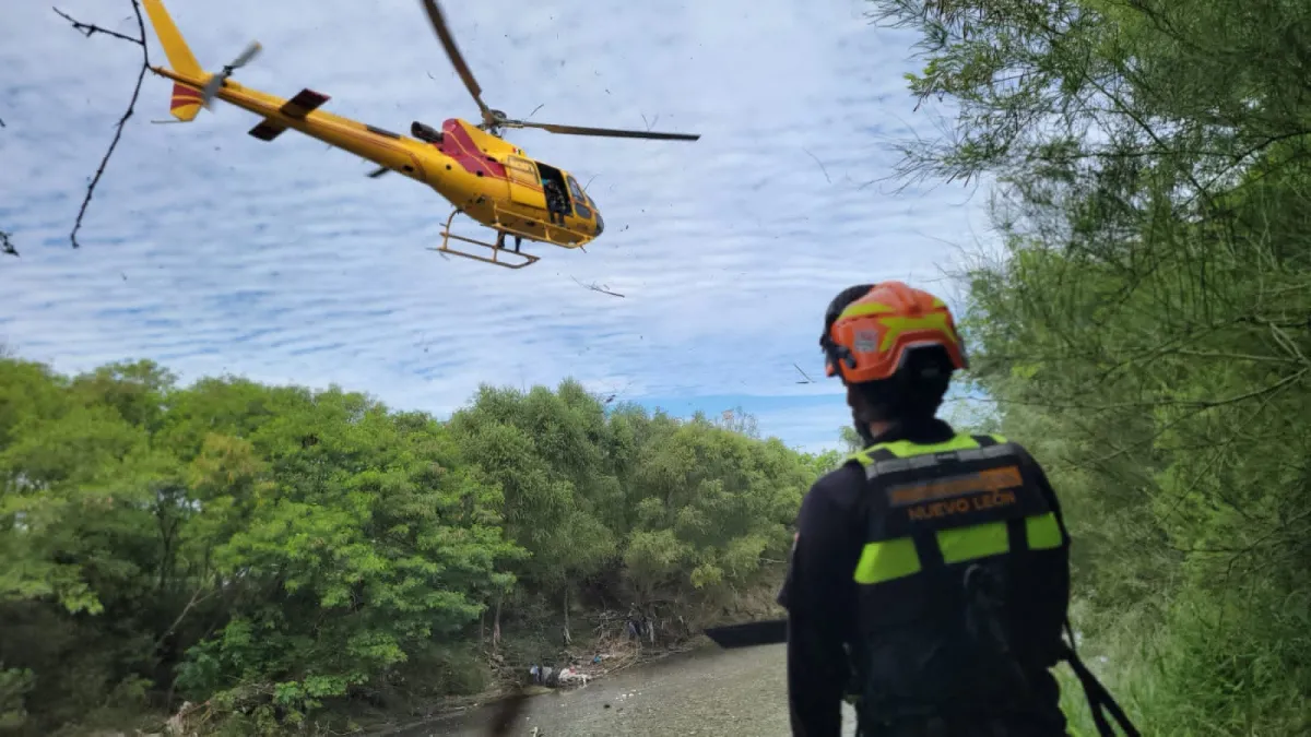 Reanudan operativo para localizar a hombre arrastrado por la corriente en Monterrey