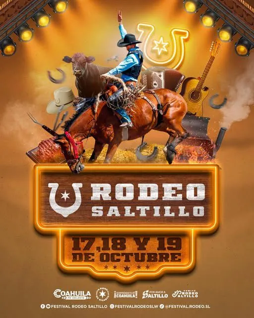 Rodeo Saltillo 2025: tres días de tradición, música y deporte vaquero