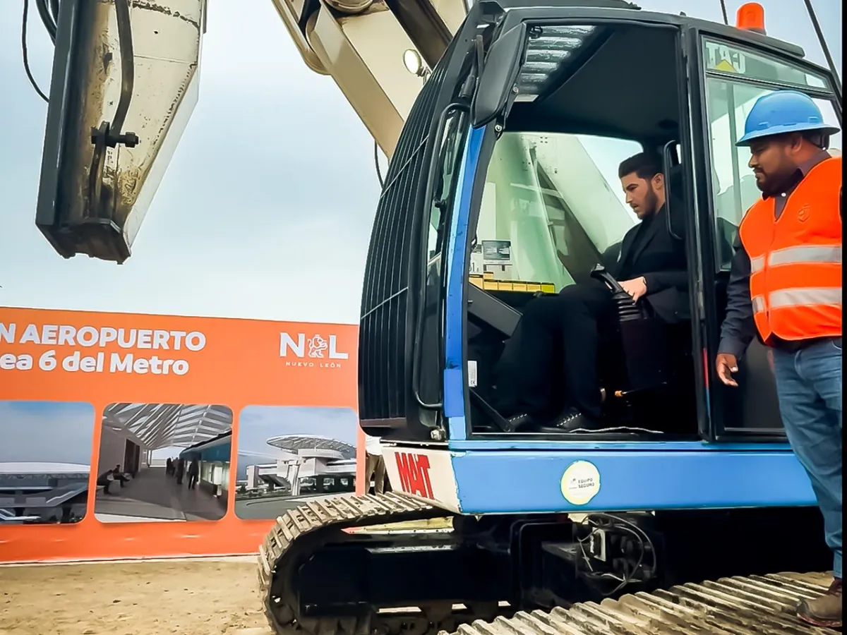 Arranca construcción de la Estación Aeropuerto en NL: esperan terminar para el mundial del 2026