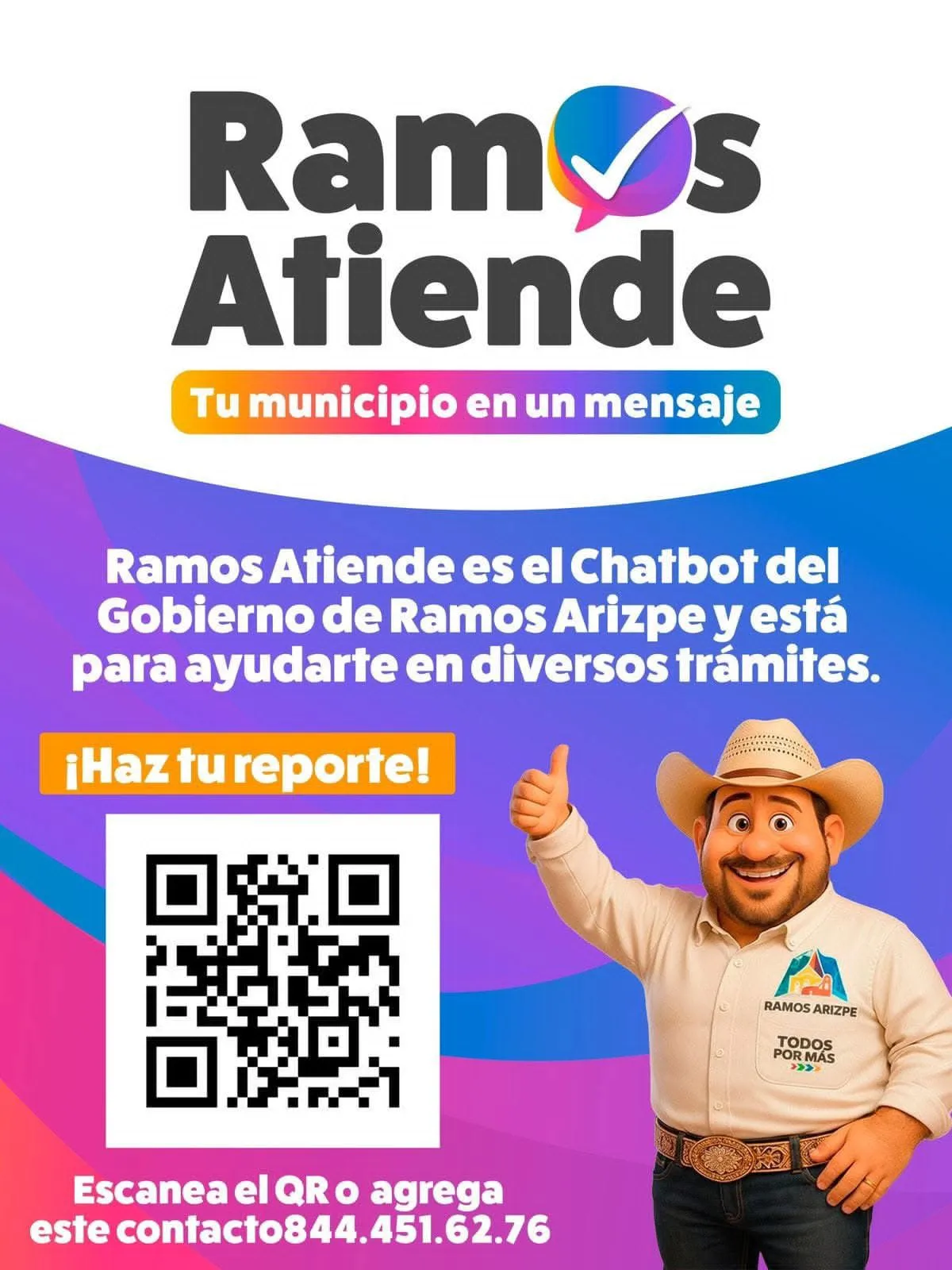 Ramos Arizpe estrena atención ciudadana por WhatsApp