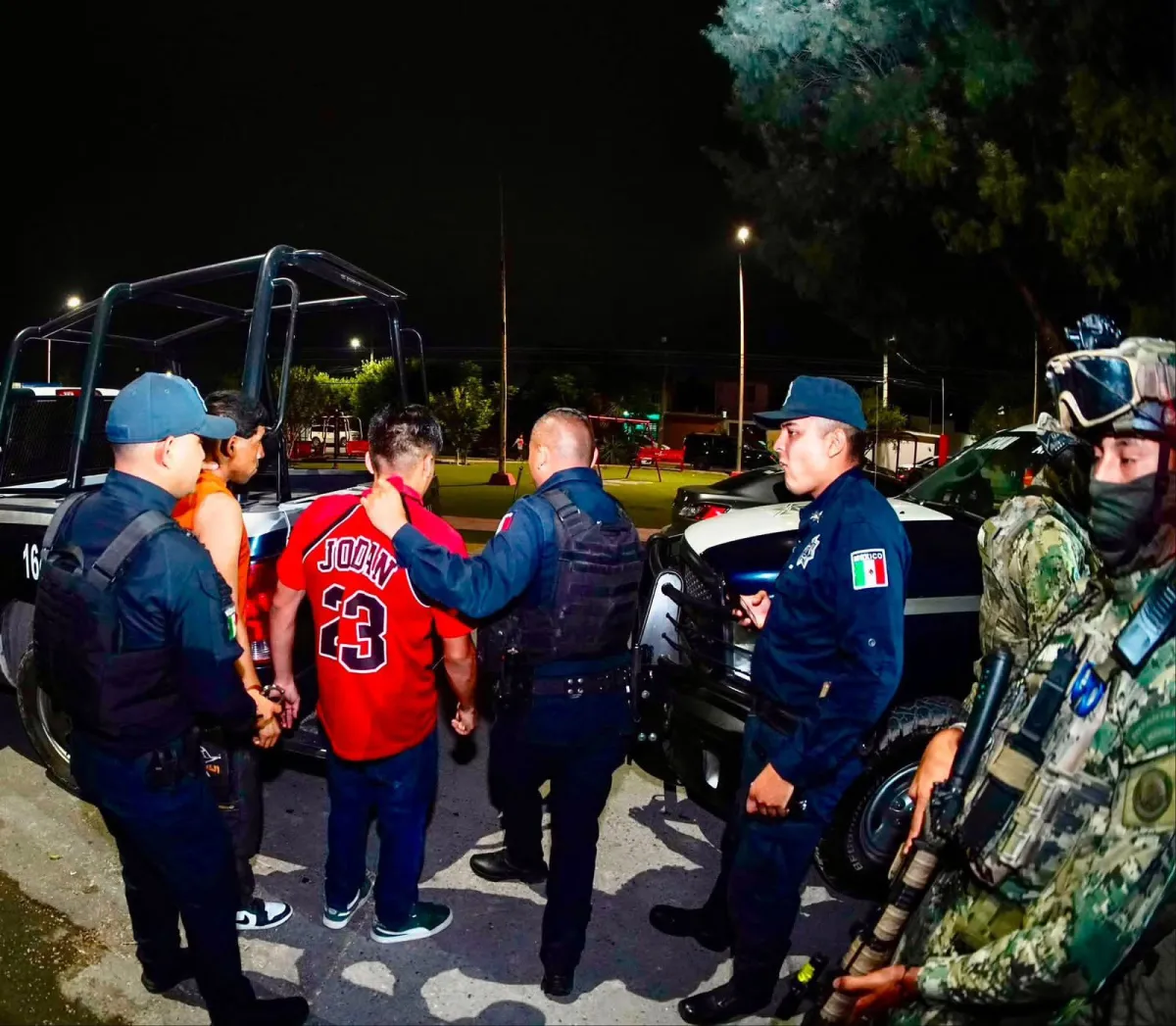 Caen 35 en operativo de seguridad en Ramos Arizpe