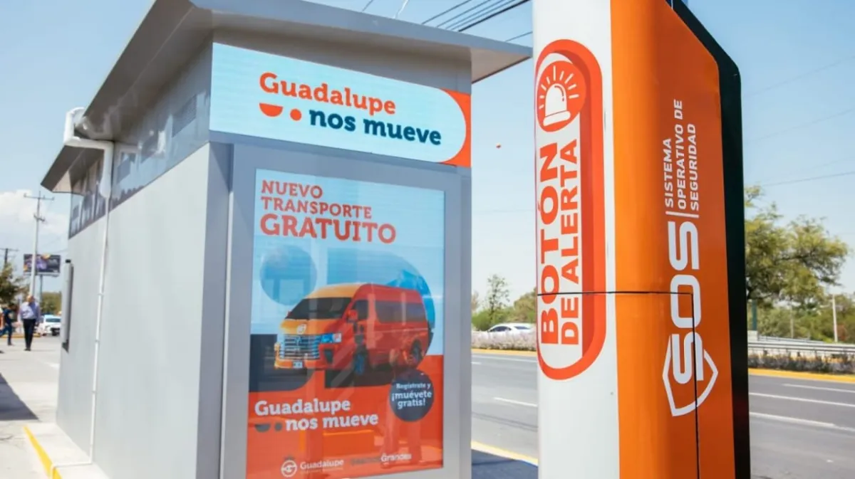 Guadalupe estrena la primera parada de camión climatizada en Latinoamérica