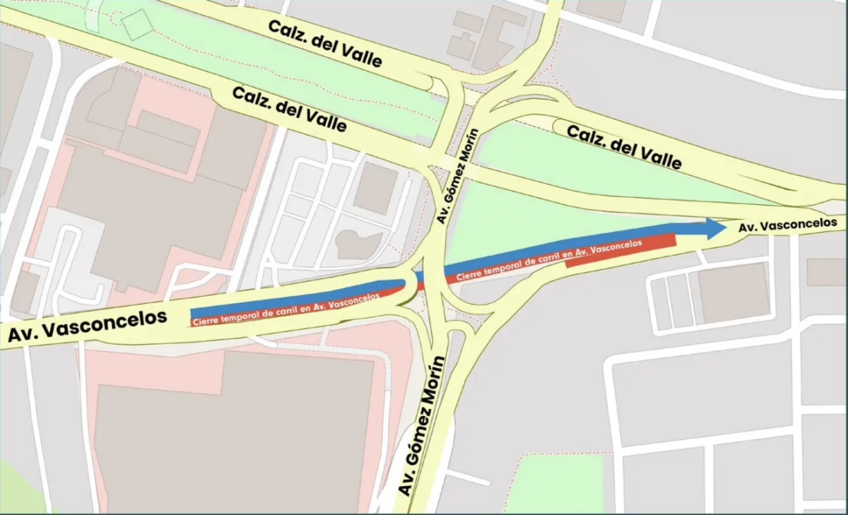 Aplicarán cierre parcial nocturno en Av. Vasconcelos por obras viales en San Pedro