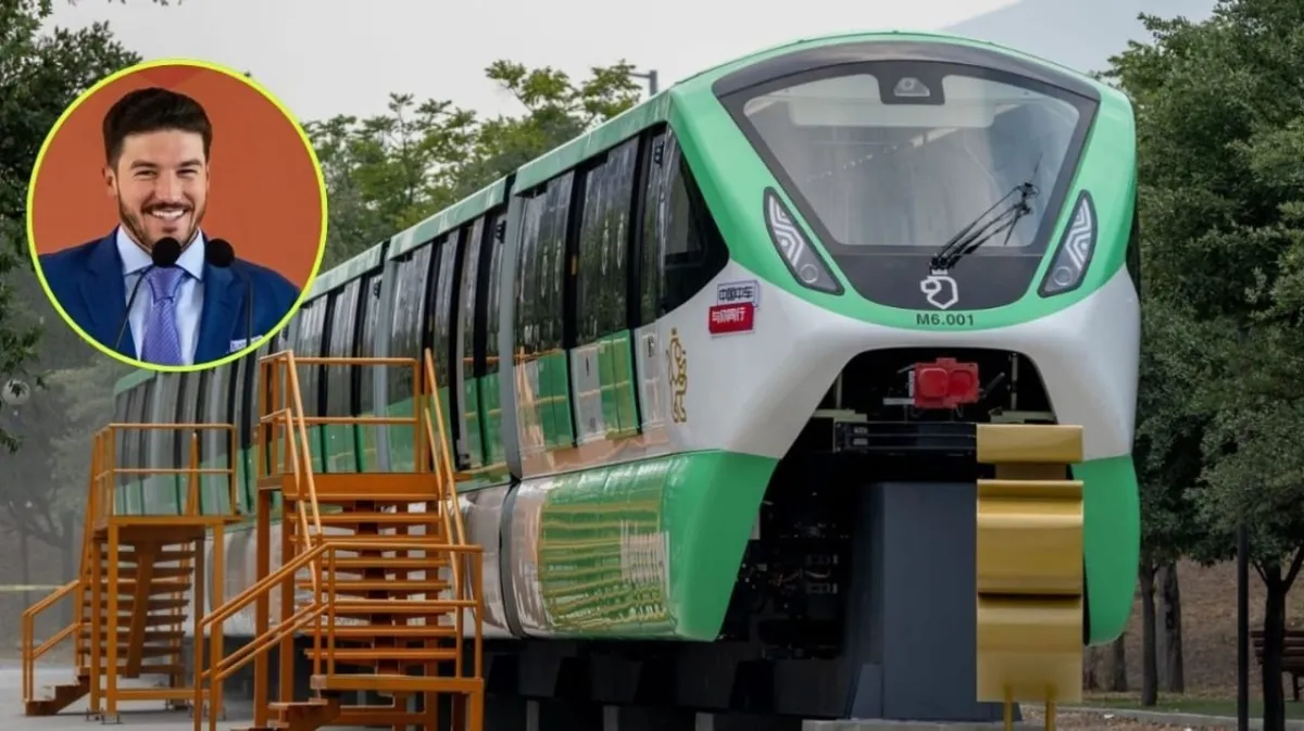 Arriban a Nuevo León los primeros trenes eléctricos para ampliar el Metro rumbo al Mundial 2026