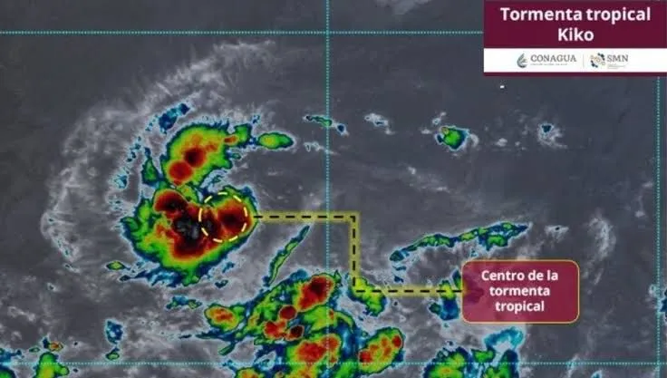 Se forma la tormenta tropical ‘Kiko’ en el Pacífico; podría intensificarse a huracán