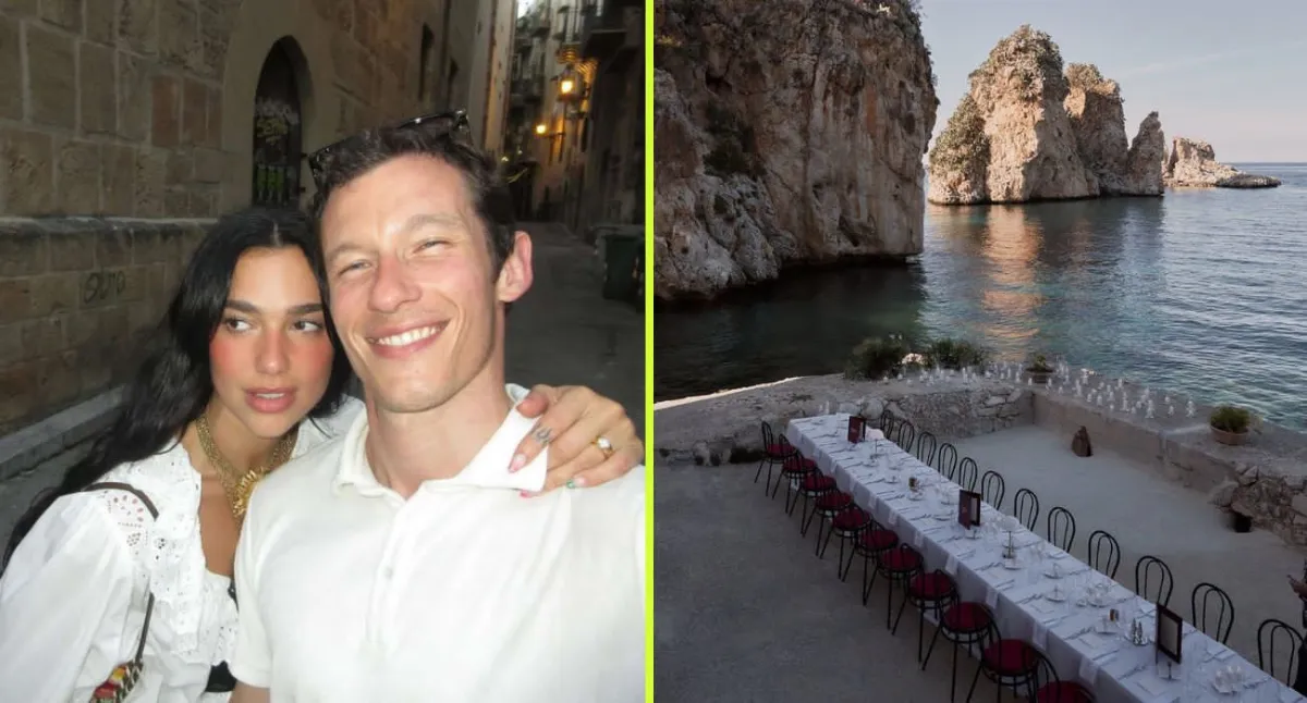 Dua Lipa y Callum Turner alistan boda de tres días en Sicilia con invitados de alto perfil y sede en hotel de lujo