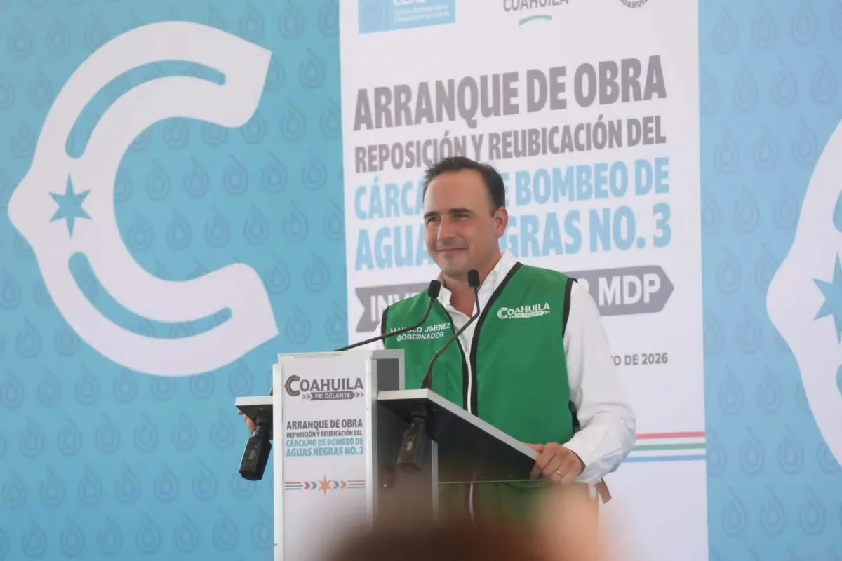 Manolo Jiménez anuncia obra para el arroyo El Soldado en Piedras Negras