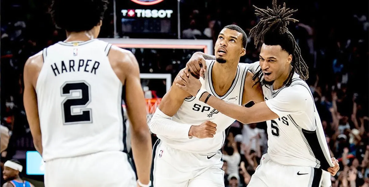 Wembanyama firma 33 puntos y Spurs aplasta 103-82 al Thunder para empatar la final del Oeste