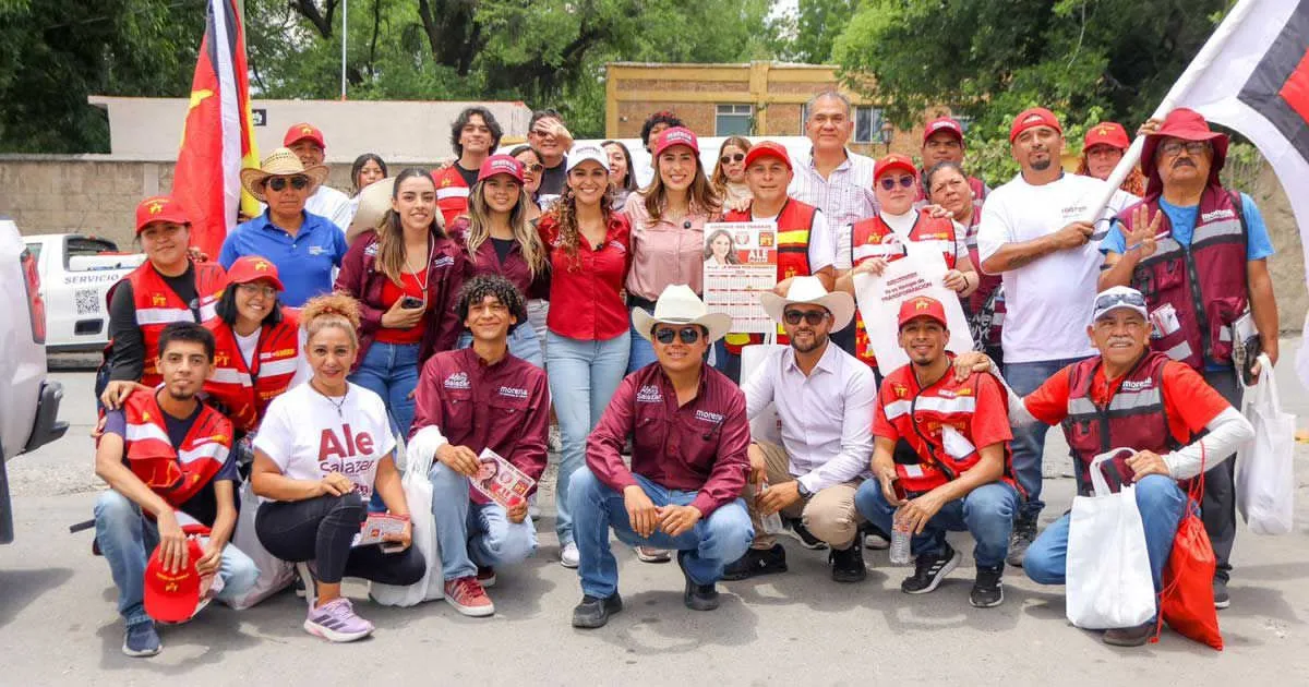 Cecilia Guadiana pide voto para Morena durante recorridos en colonias de Saltillo