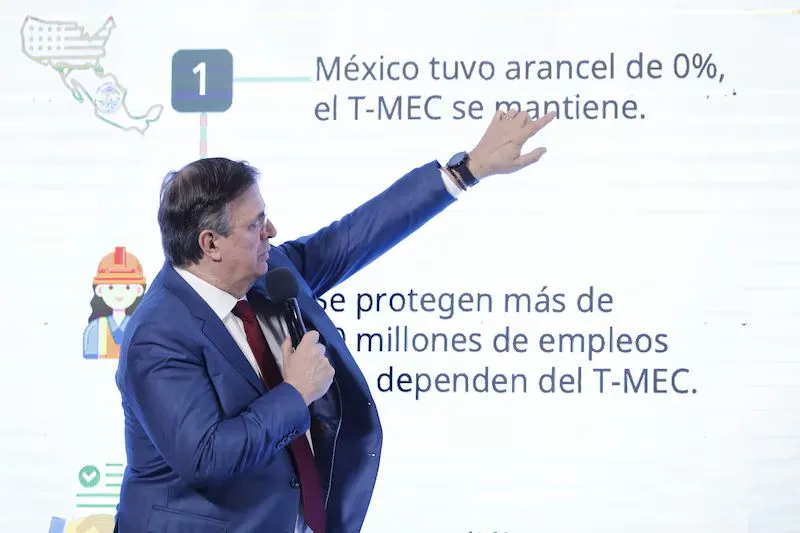 Ebrard confirma: México queda fuera de los aranceles del 10% anunciados por Trump