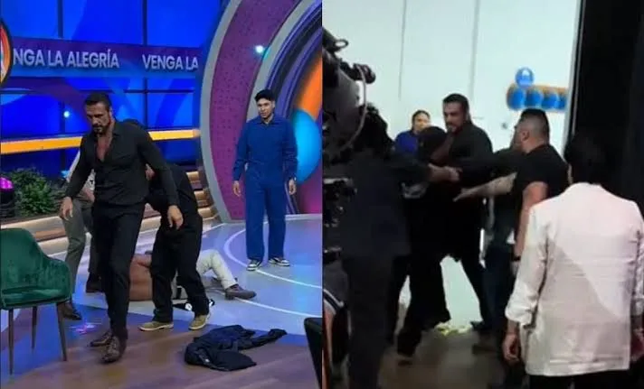 Alberto del Río desata caos en Venga la Alegría tras agresión en pleno programa en vivo
