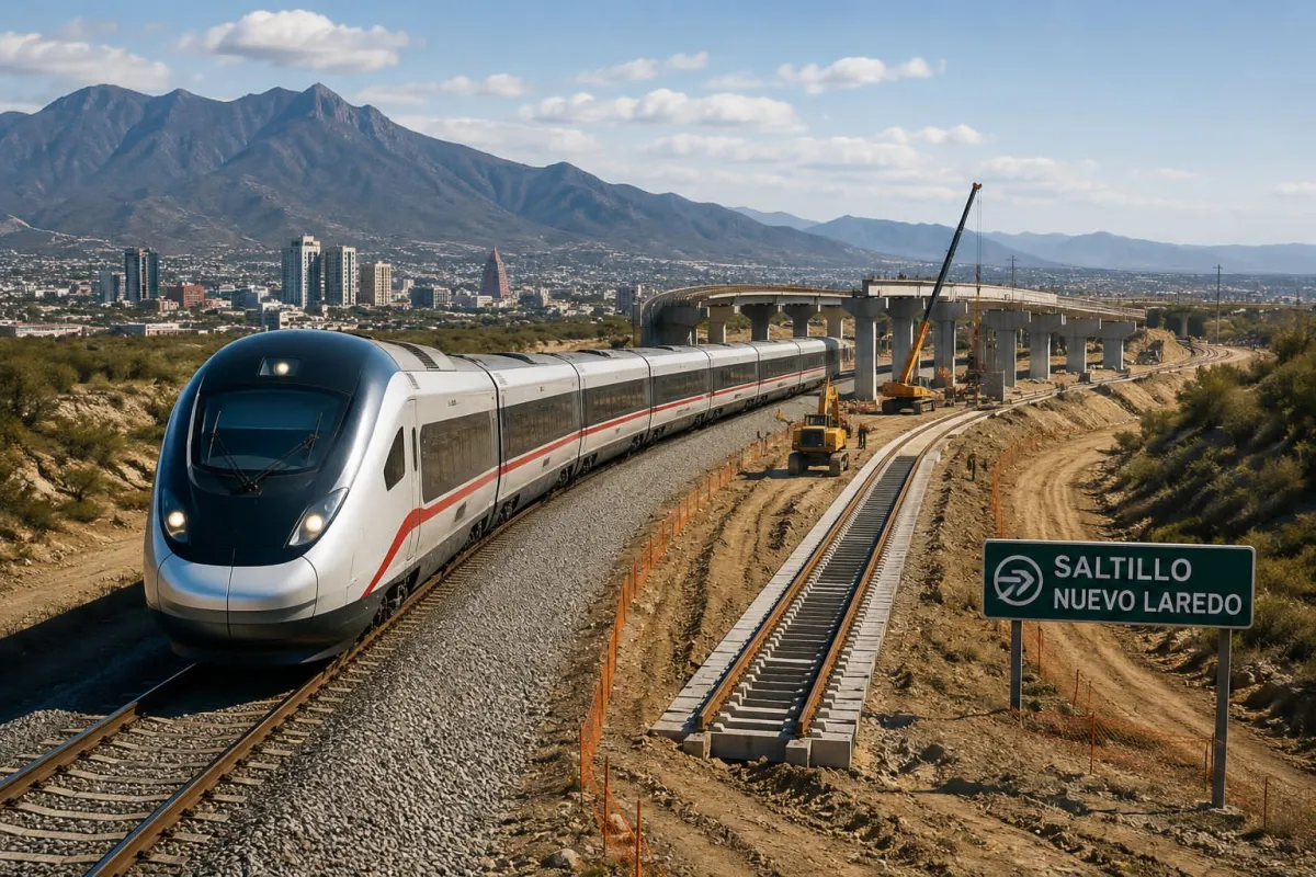 Consorcio repite triunfo y construirá infraestructura clave del tren Saltillo-Nuevo Laredo
