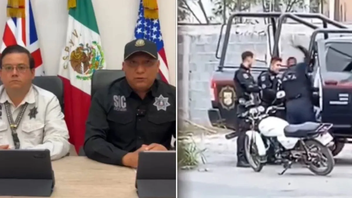 Suspenden a policías de Escobedo tras brutal golpiza a motociclista captada en video