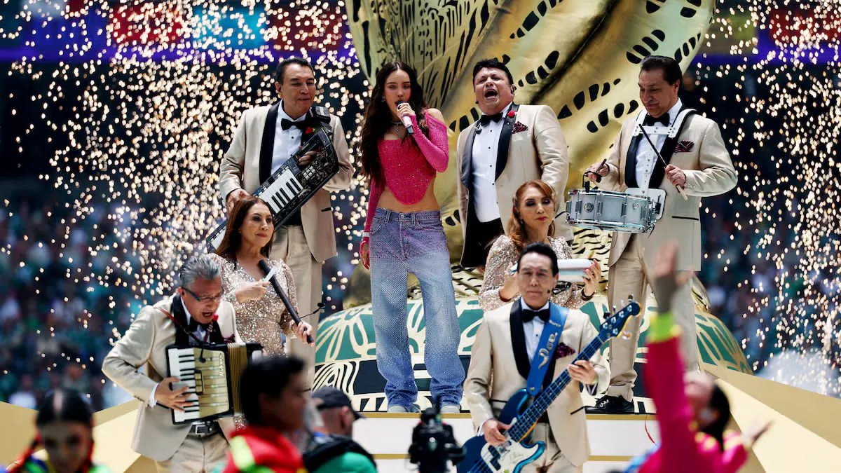 Belinda divide opiniones tras supuesto playback en  su actuación en la inauguración del Mundial 2026