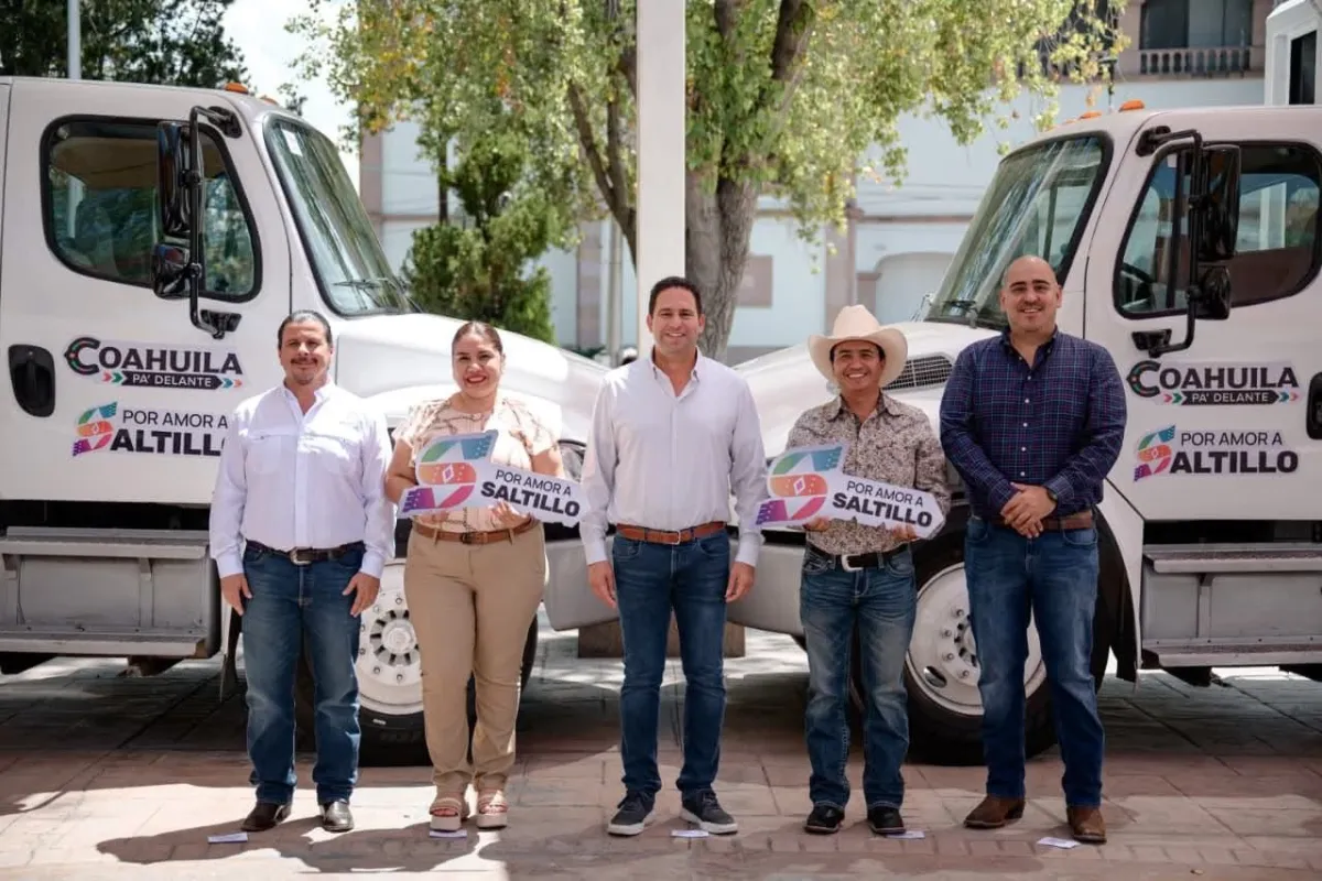 Saltillo dona camiones recolectores de basura a Juárez y Candela