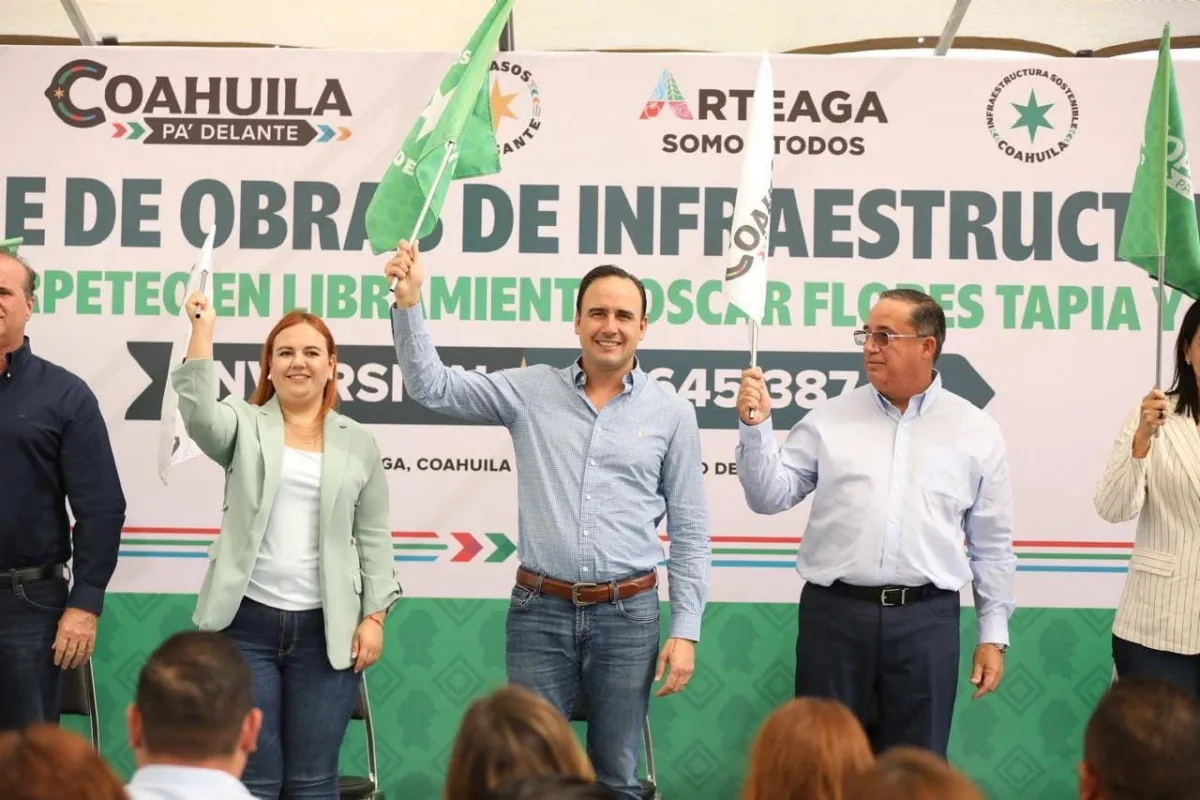 Inicia Manolo Jiménez obras de semaforización y pavimentación en Arteaga: anuncian megaproyecto para fortalecer infraestructura urbana