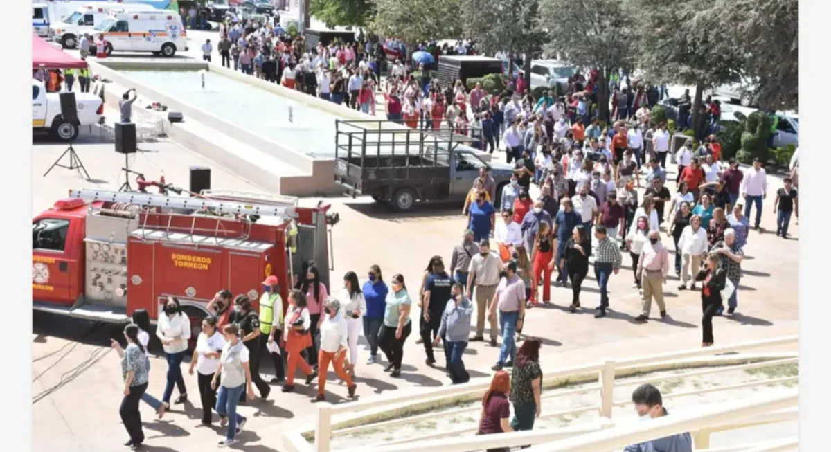 Torreón participará en el Primer Simulacro Nacional 2026